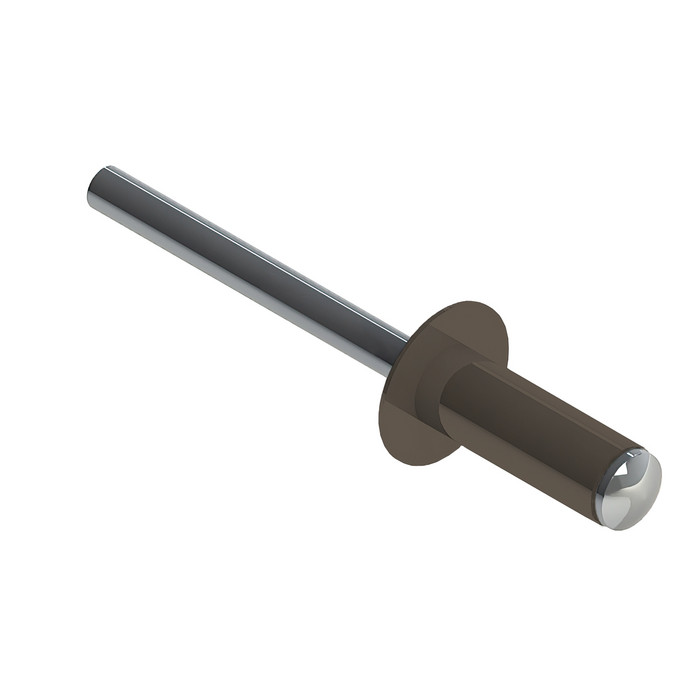 Заклёпка вытяжная Daxmer 4,0х10 RAL 7006 (750шт) нерж/нерж