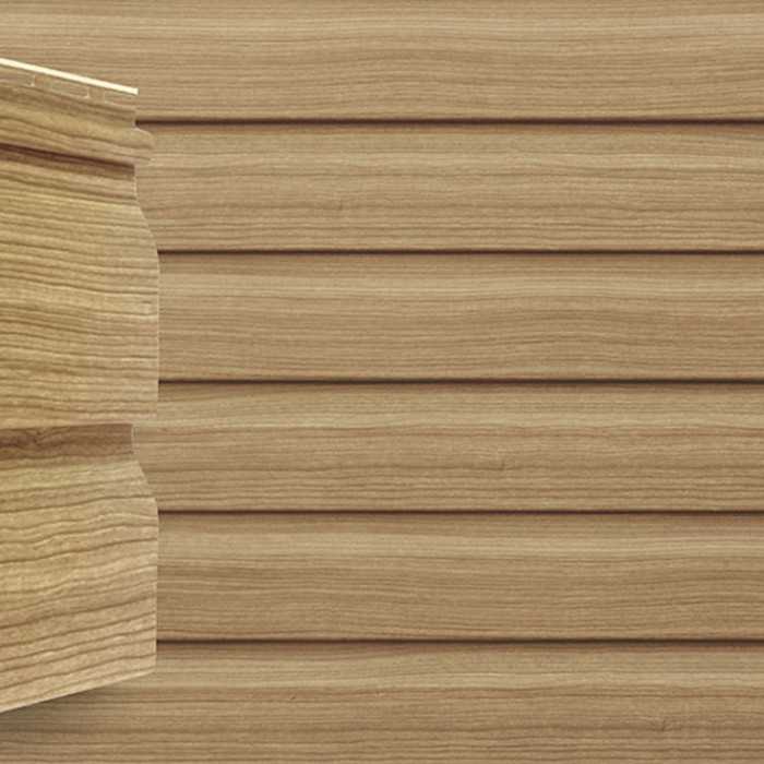 Виниловый сайдинг трехслойный Grand Line Корабельная доска Слим Tundra клен 3.00